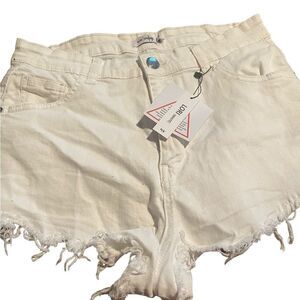 New Vintage size 8 new with tags style LORI (white denim) cute shorts